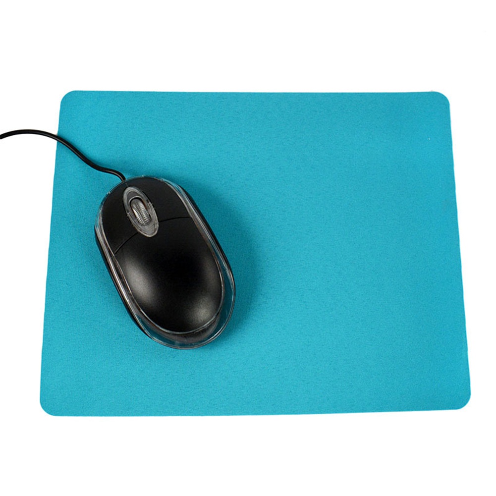 Mouse Pad Gaming Anti Slip Bentuk Persegi Panjang Warna Polos Ukuran 21.5x17.5cm Untuk PC / Laptop