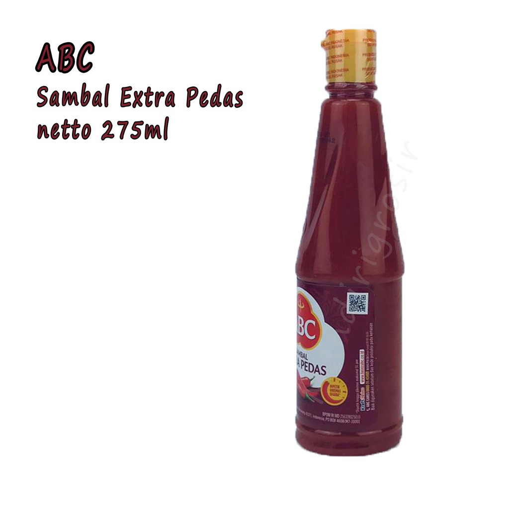 SAMBAL * EXTRA * PEDAS * 275ML* ABC * KEMASAN BOTOL