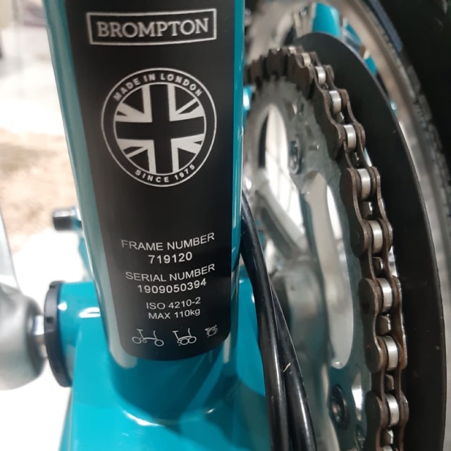 Brompton type B75 - M3E. 3 speed tahun 2019 second