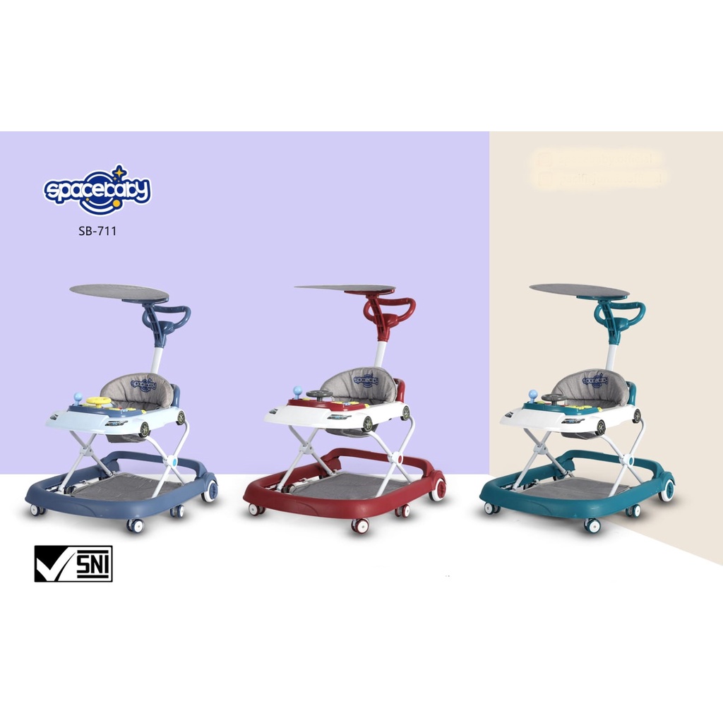 SPACE BABY SB 701 Baby Walker 2 in 1  SPACEBABY SB 711 Baby Walker 3 in 1 Push Walker Alat Belajar Jalan Bayi