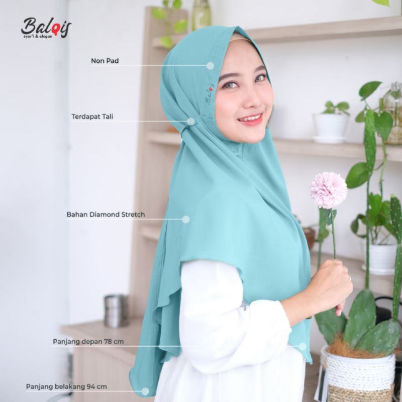 Bergo yumna ori balqis bahan diamond strech-2