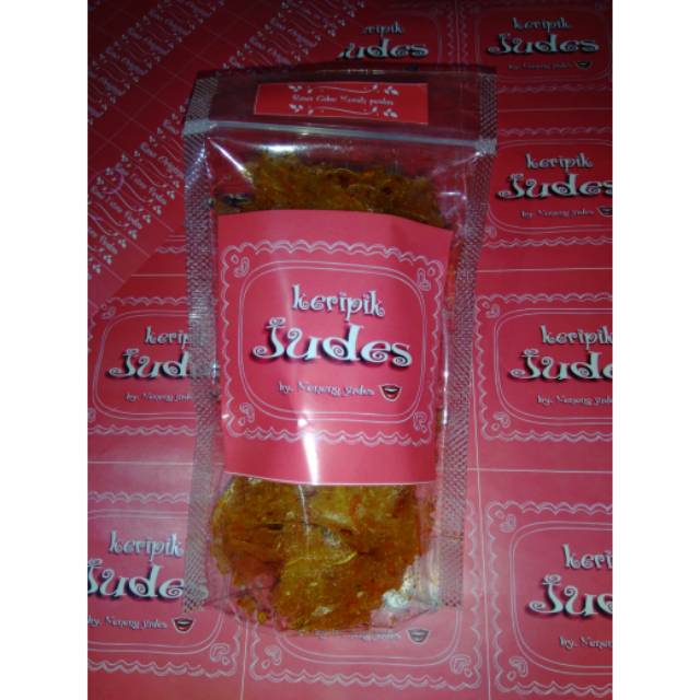 

Keripik judes cabe merah pedas