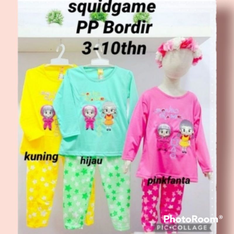 BAJU ANAK PEREMPUAN SQUIDGAME/SETELAN SQUIDGAME ANAK PEREMPUAN/BAJU SQUID GAME ANAK PEREMPUAN
