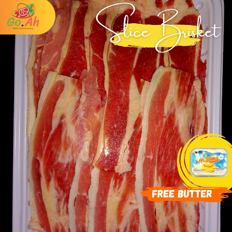 

daging slice brisket | beef slice brisket | daging brisket 500gr