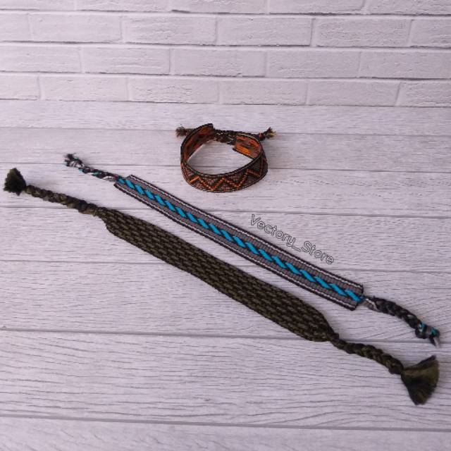 [GK-0001] Gelang Etnik Terbuat Dari Tali Webbing Dengan Berbagai Motif