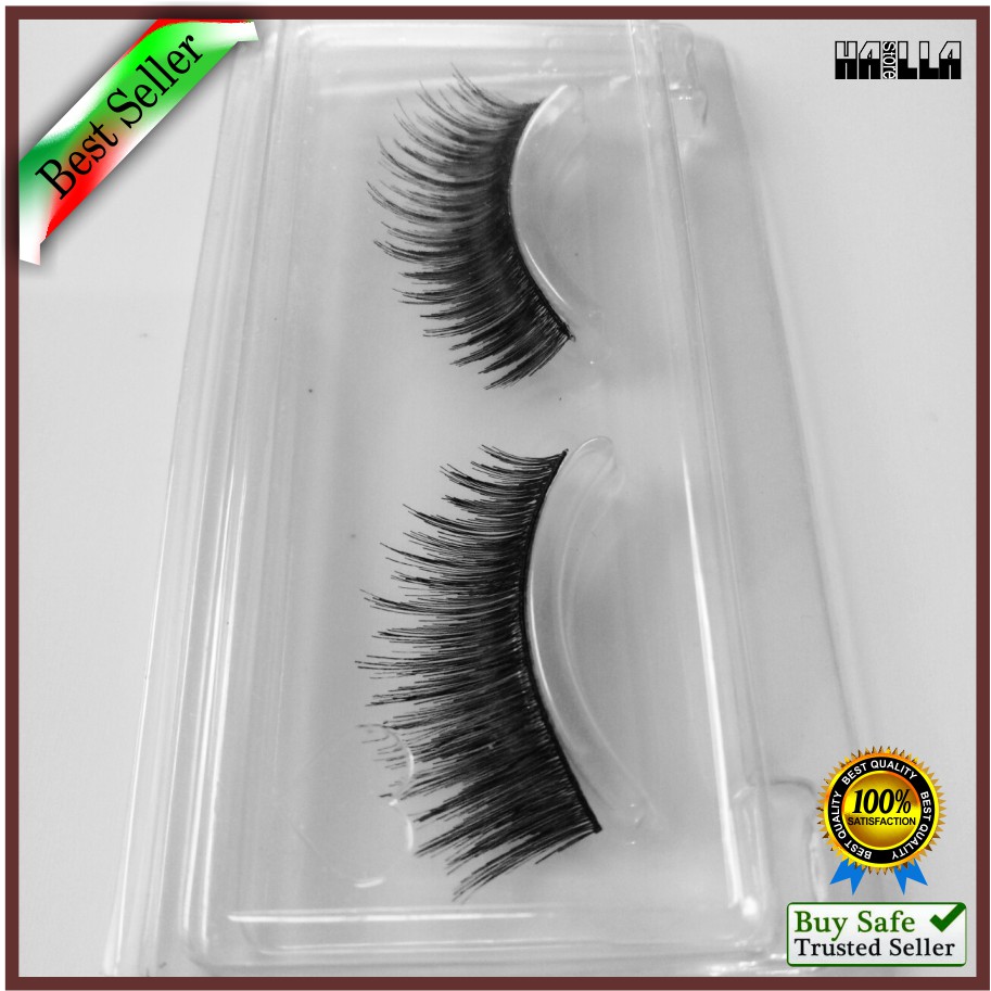 Bulu mata Palsu 047 Fake Eyelash Natural Lembut Premium Bagus Murah Kualitas Export