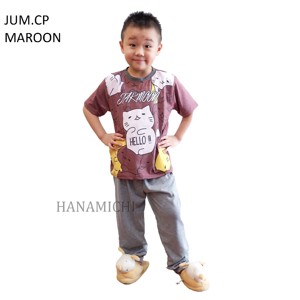 Hanamichi JUM.CP Baju Tidur Anak Lengan Pendek