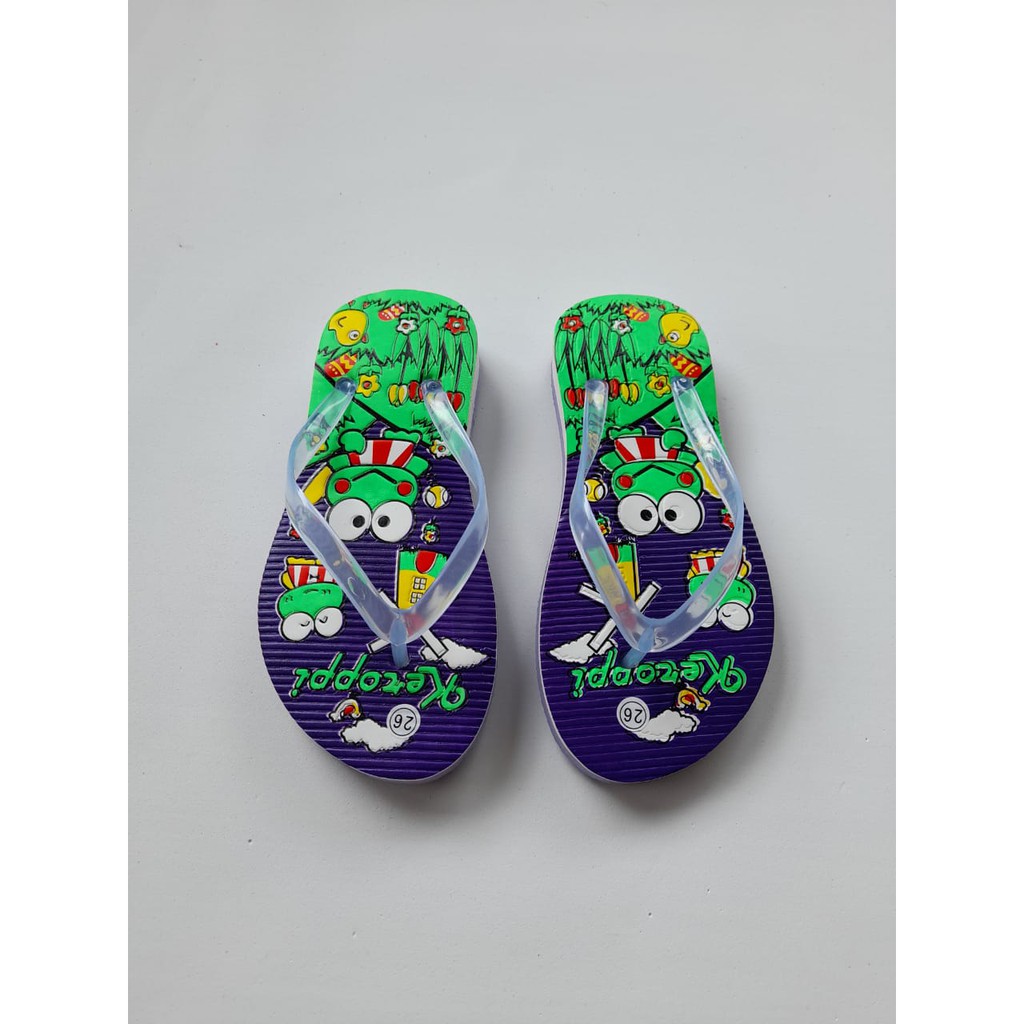 sandal jepit anak motif keropi/sandal jepit anak murah