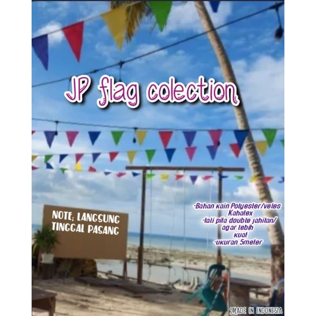 Bendera segitiga kain 5meter,bendera segitiga warna warni,bendera merah putih,bendera rantuy,bendera
