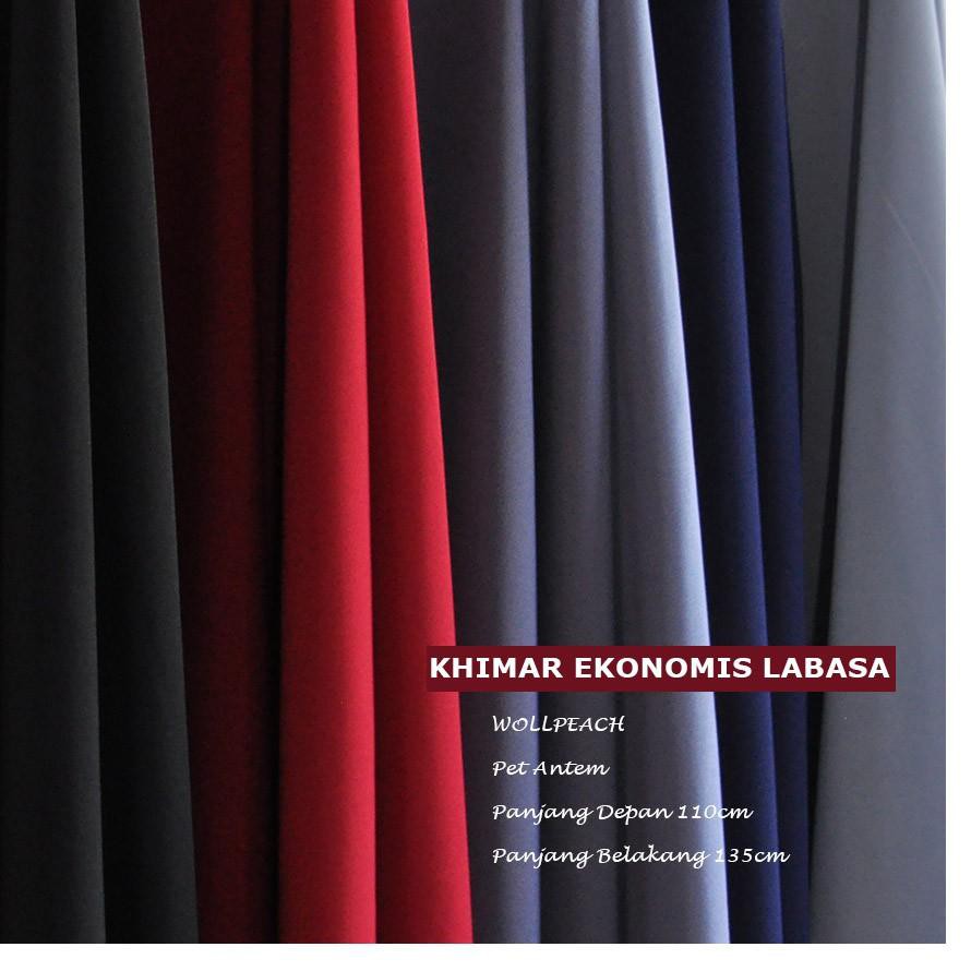 ✺ Jilbab Bergo Khimar Syari Adem Murah Jumbo XL Wolvis Wolfis Pet Antem Hitam Sebetis Bisa ♔