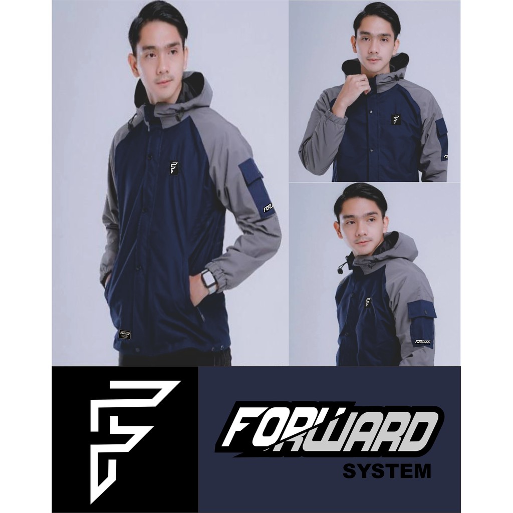 Jaket Parasut Pria Gunung Winbreaker Motor Forward System