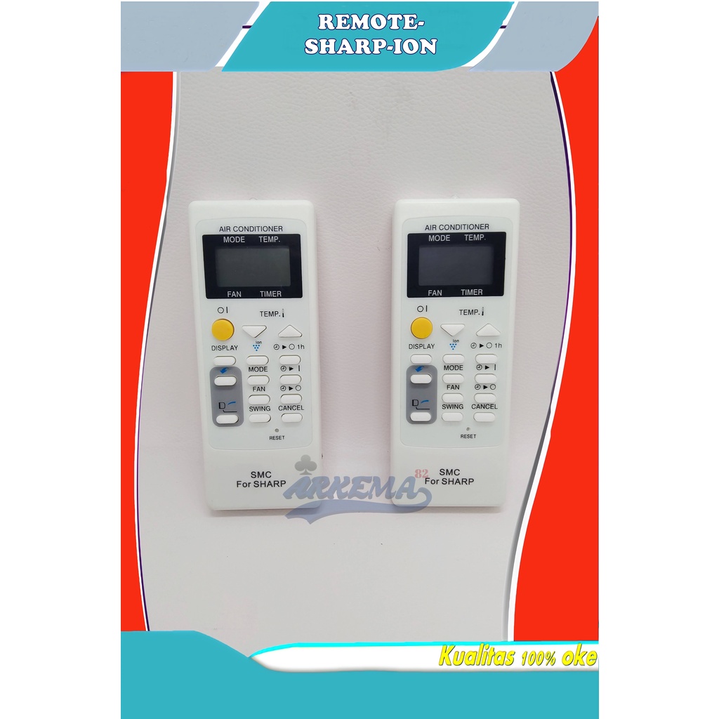 REMOTE AC SHARP ION / REMOT AC SHARP /  CONTROL / KONTROL AC UNIVERSAL / UNIPERSAL SHARP ION CLUSTER