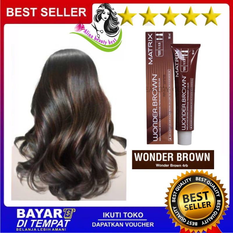 cat rambut matrix wonder brown 4RB (red brown)