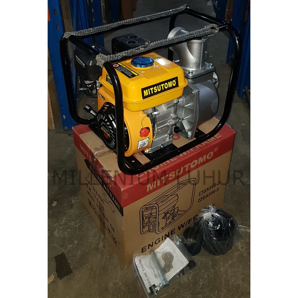 Waterpump/ Mesin pompa air bensin/ Mesin irigasi sawah Mitsutomo 3 inch