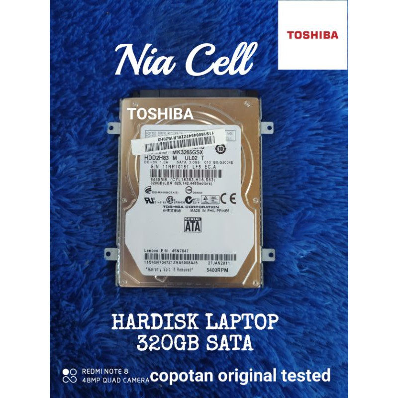 hardisk laptop 320gb bekas