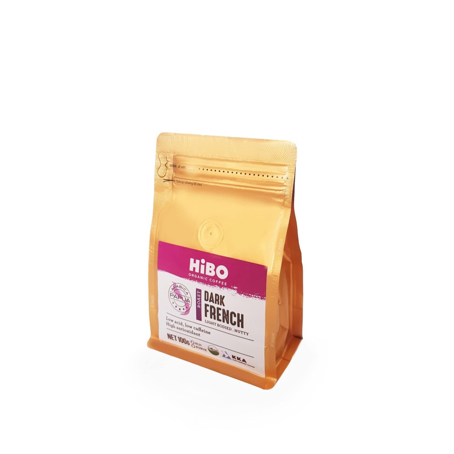 Hibo, Organic Coffee Dark French 100gr