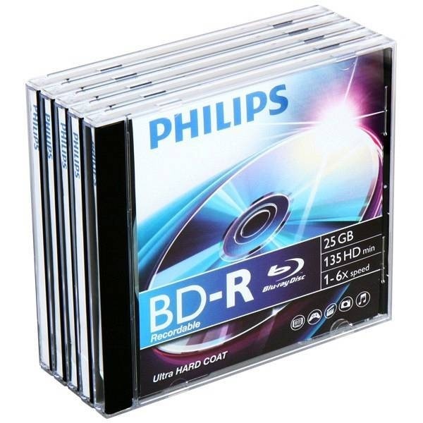 Philips BD-R 6X 25GB (1 keping) Bluray Kosong BDR BD R