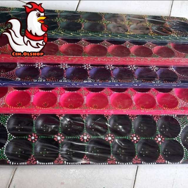 Dakon Kayu / Congklak Kayu Panjang Free Biji Kerang Asli 105pcs Murah Berkualitas