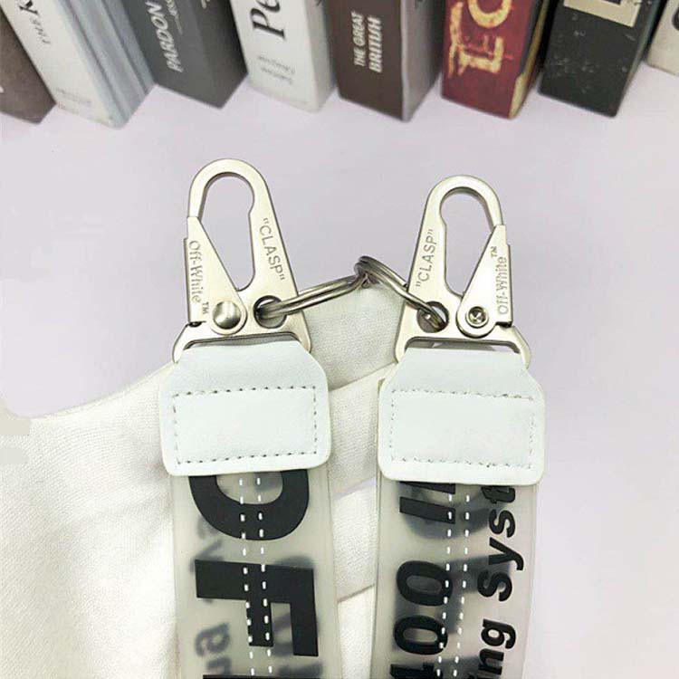 Off White Ow Jelly Lanyard &amp; Fashion Webbing Exquisite Mobile Phone Keychain Keyring / Denim Rope / Lanyard Decoration