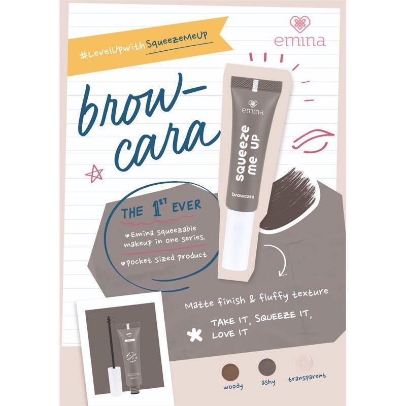 ★ BB ★ Emina Squeeze Me Up Browcara 8 g - Mascara