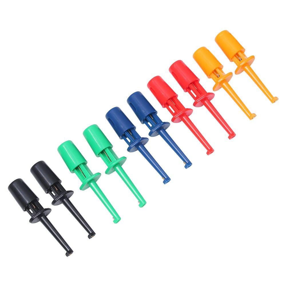 Top 10 / 20 / 50Pcs Klip Kait Mini Multi Warna Acak Untuk Tes Probe