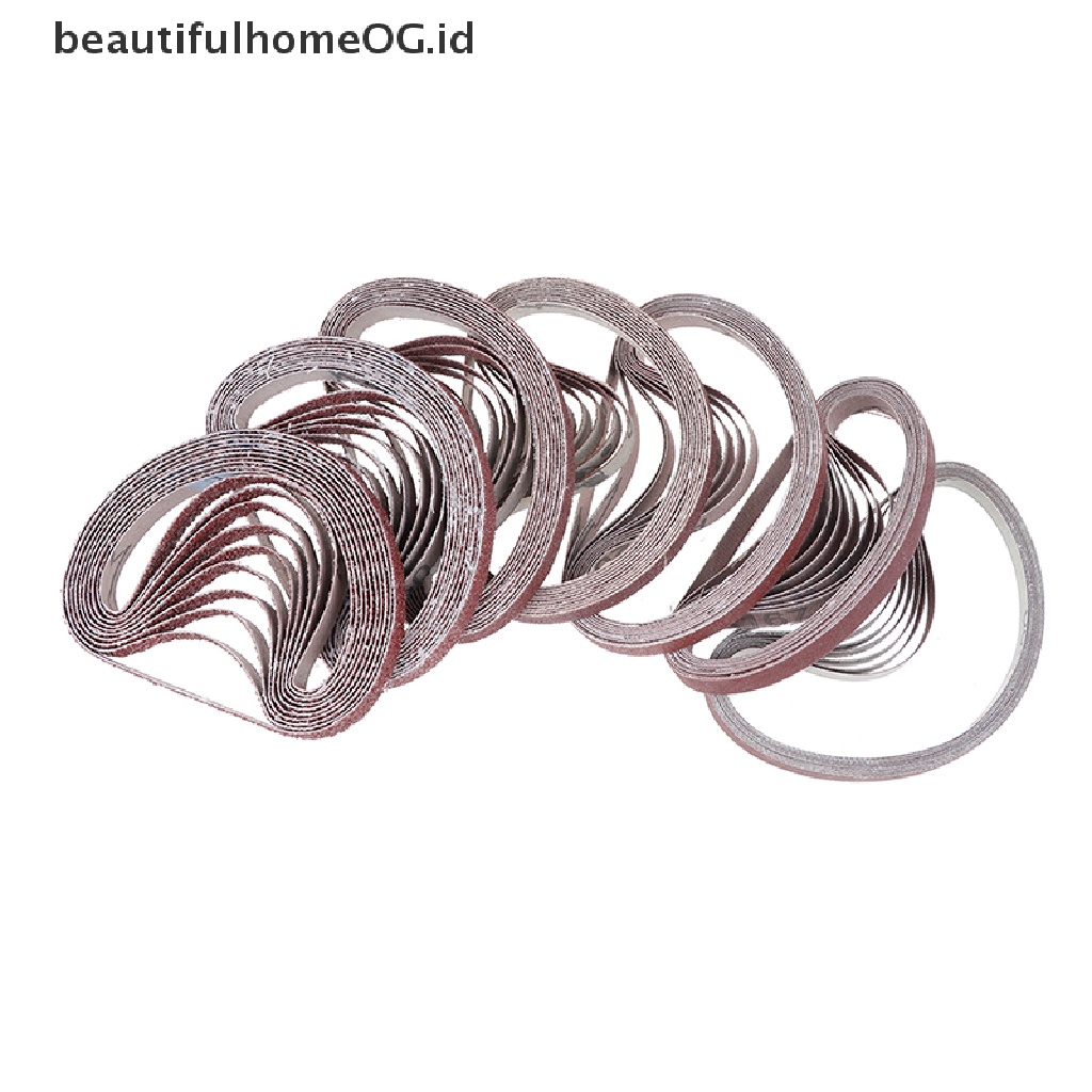 10pcs Sabuk Amplas 40,60,80,100,120,180,320 grit Untuk power tool