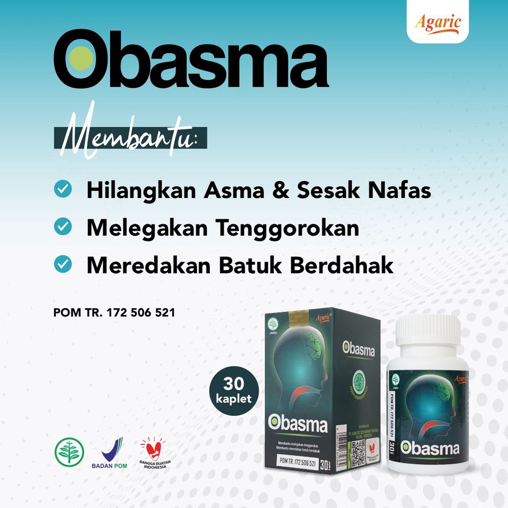 Kaplet Obasma Original Obat Batuk Sesak Napas Asma Sinusitis Bronkitis Dan Melegakan Pernapasan