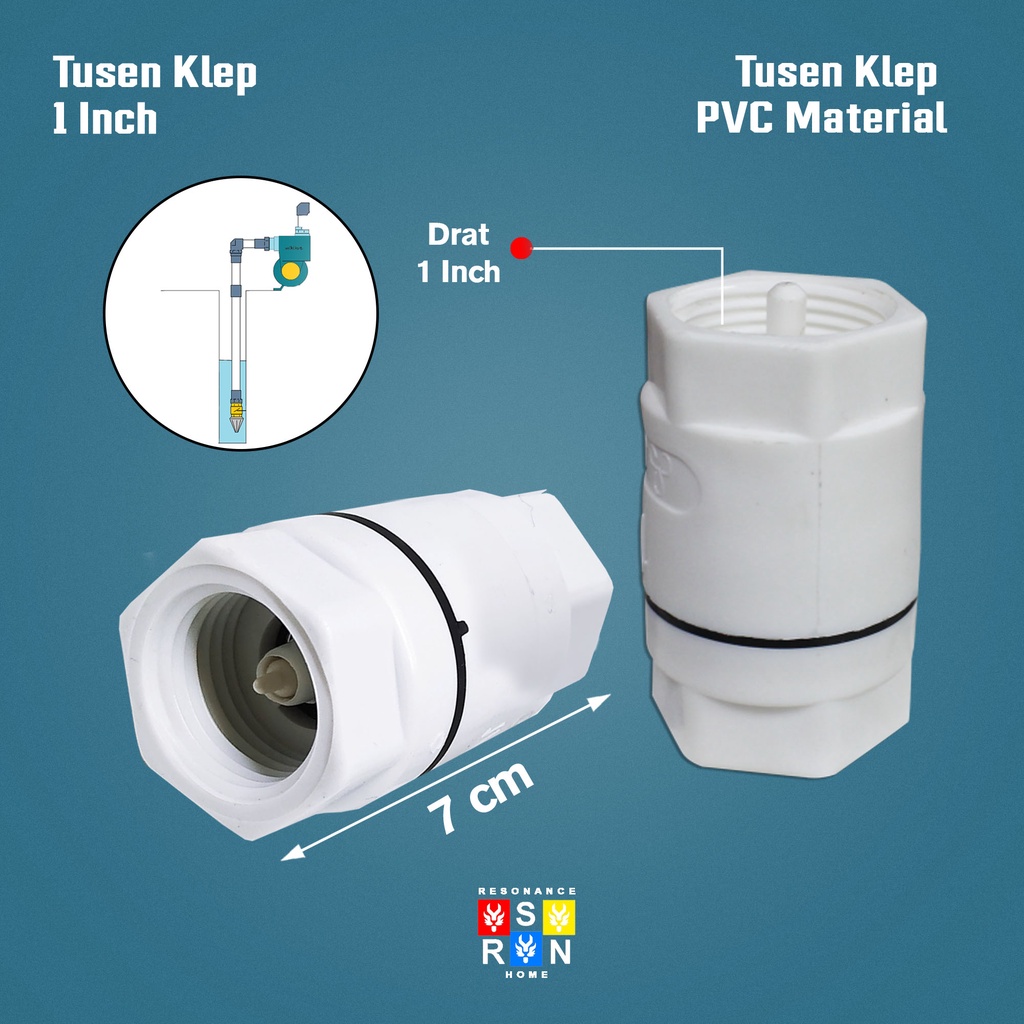 Tusen Klep PVC Ukuran 1 Inch / Klep Resonance Home