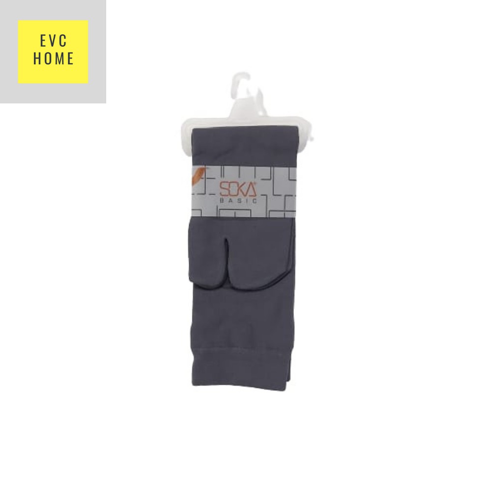 EVCHOME Kaos Kaki Soka Jempol M Basic - Kaos Kaki muslim - Kaos kaki wanita - Original-Abu Tua