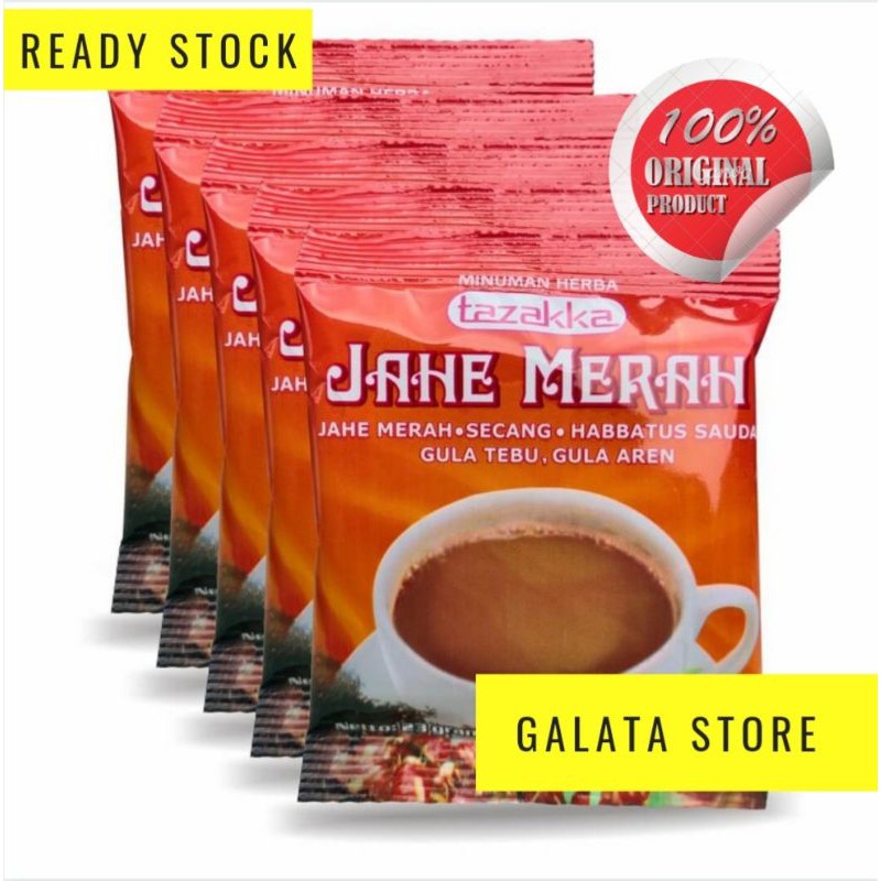 

Minuman Herbal Tazakka Jahe Merah Plus Secang dan Habbatusauda
