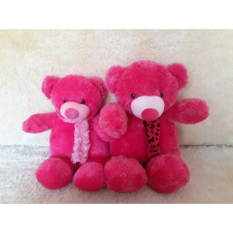 BONEKA BERUANG SYAL POLKA / BONEKA TEDDY LUCU TERMURAH TERLARIS SYAL POLKADOT