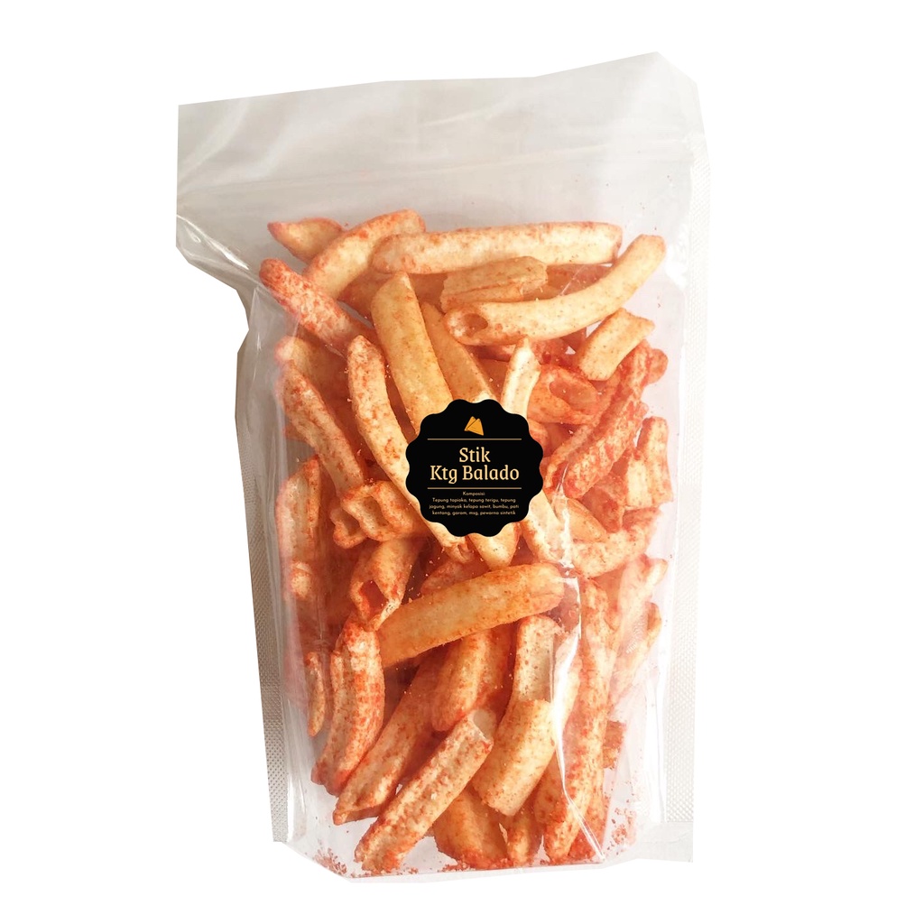 [DELISH SNACKS] Stik Kentang Asin / Keju / Balado (L) 100gr / Snack Cemilan Camilan / Potato Stick