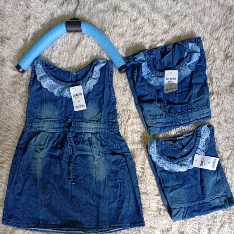 DRESS RENDA JEANS ANAK