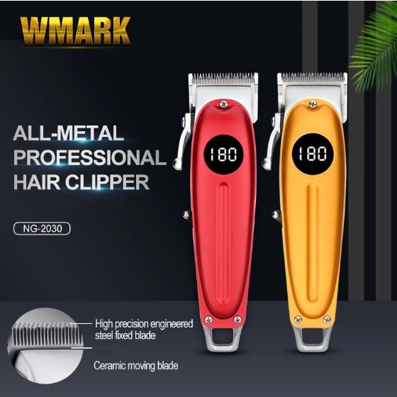 WMARK NG-2030 All Metal USB-C 6000RPM 2000mAh Professional Hair Trimmer