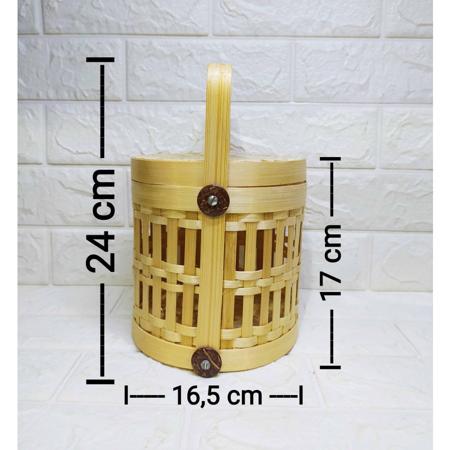 Rantang Kue Kering Serbaguna 2 Toples - Keranjang Serbaguna