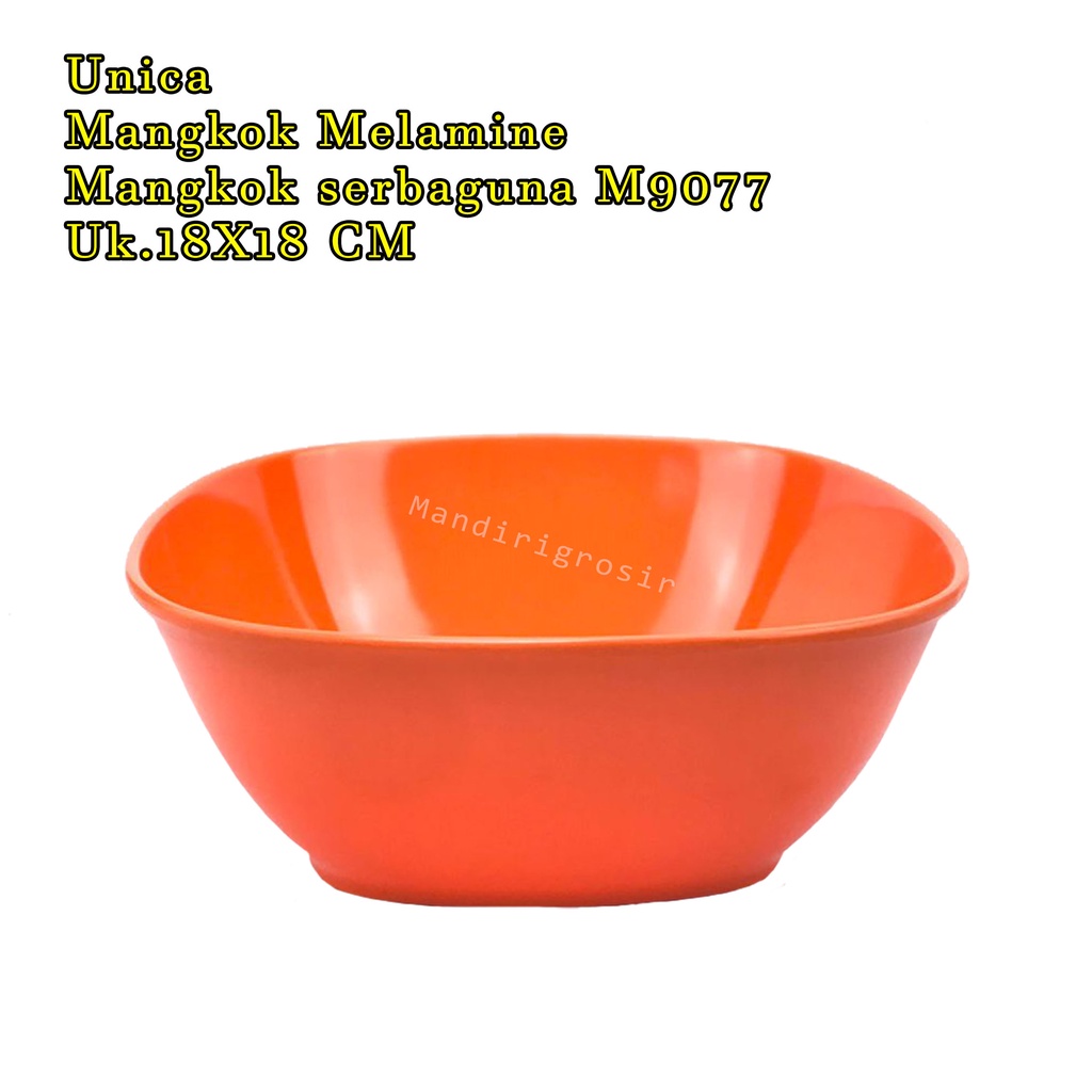 Unica * Mangkok Melamine * Mangkok serbaguna * M9077 * Uk.18X18 CM