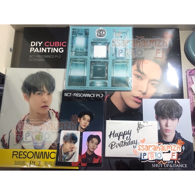 NCT 127 Doyoung md 2020 resonance diy cubic painting acrylic standee elevator birthday keyring binde