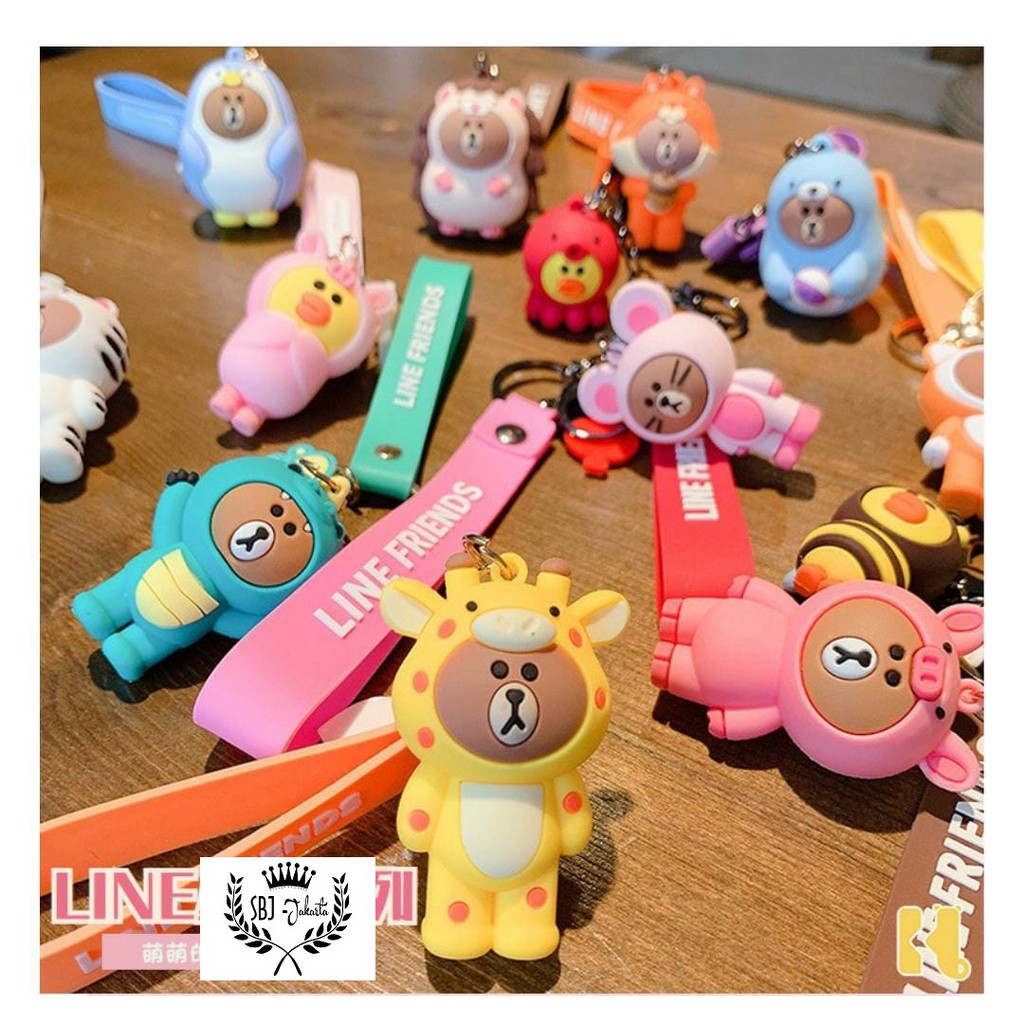 Gantungan kunci Karakter lucu Premium / Keychain karakter Karikatur Lucu