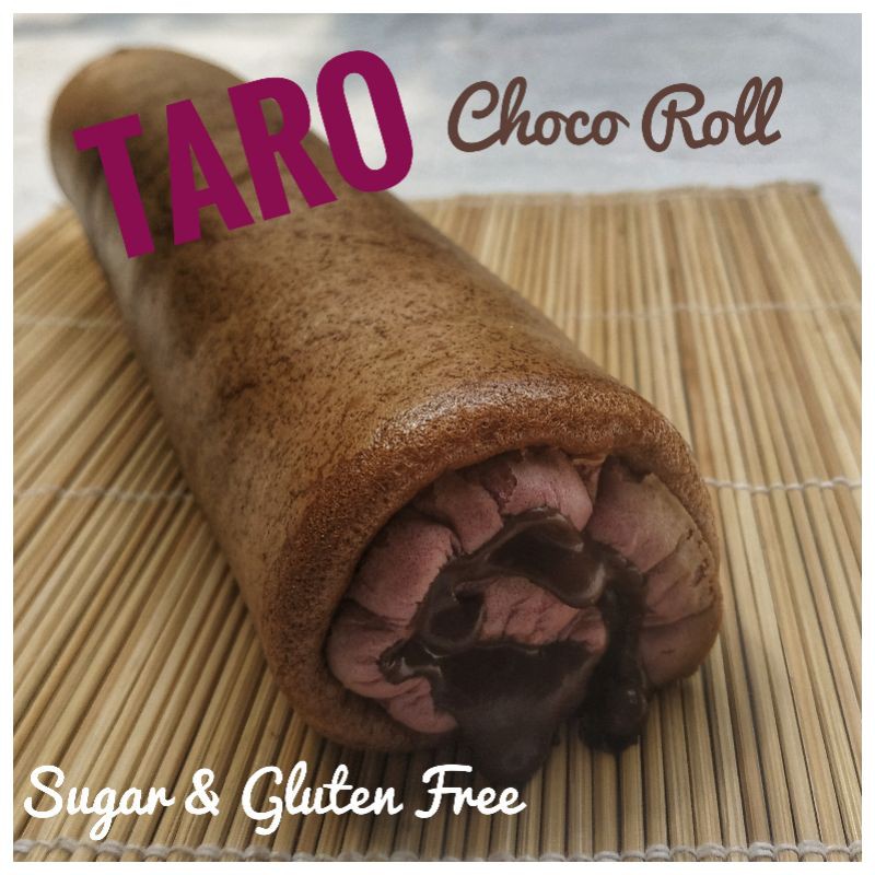 

FLOURLESS KETO DEBM CHOCO TARO ROLL CAKE BOLU GULUNG