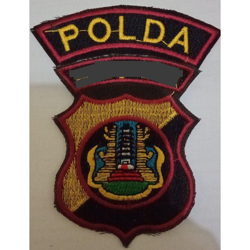 BET BORDIR LOGO LAMBANG POLDA KALTIM,POLDA KALIMANTAN TIMUR .