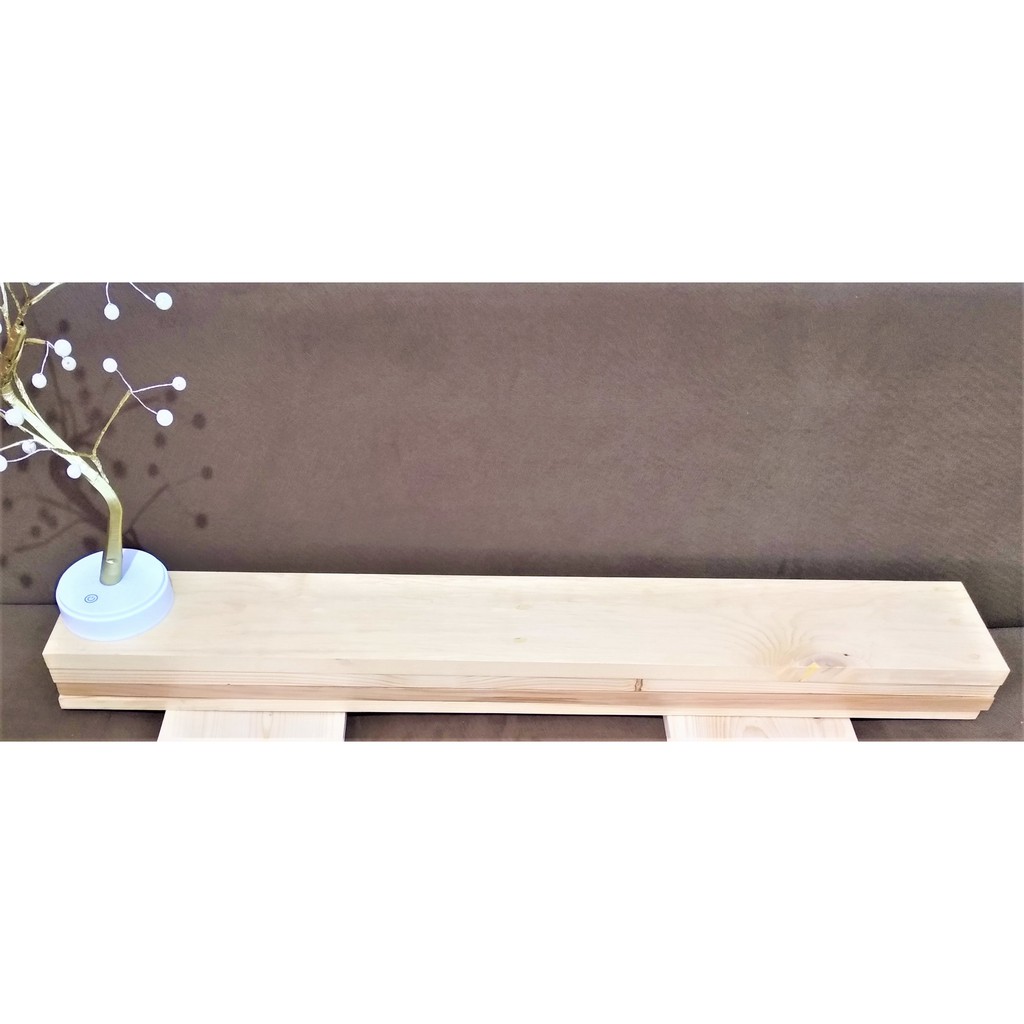 Ambalan papan kayu jati belanda 14 x 100 cm tebal 2 cm sudah pernis bening dan halus