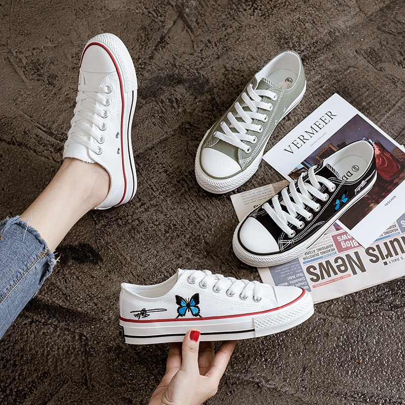 Free Box Sneakers Korea Sneaker Wanita Import Sepatu Sekolah Wanita NS3936 Sepatu Wanita Terlaris