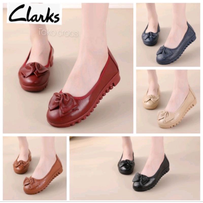 Sepatu kulit wanita / sepatu clarks wanita ulir  / clarks radial ulir