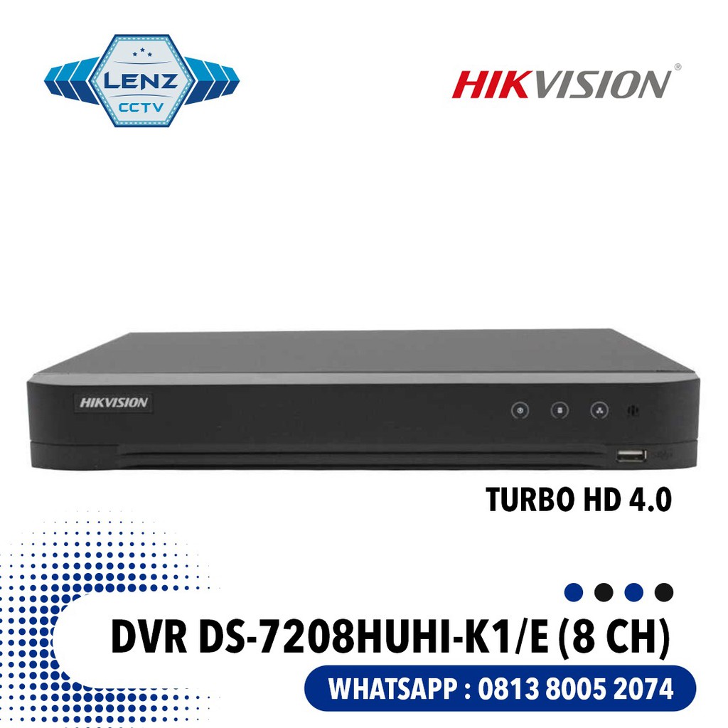 DVR HIKVISION 8 CHANNEL - DS-7208HUHI-K1/E (S)