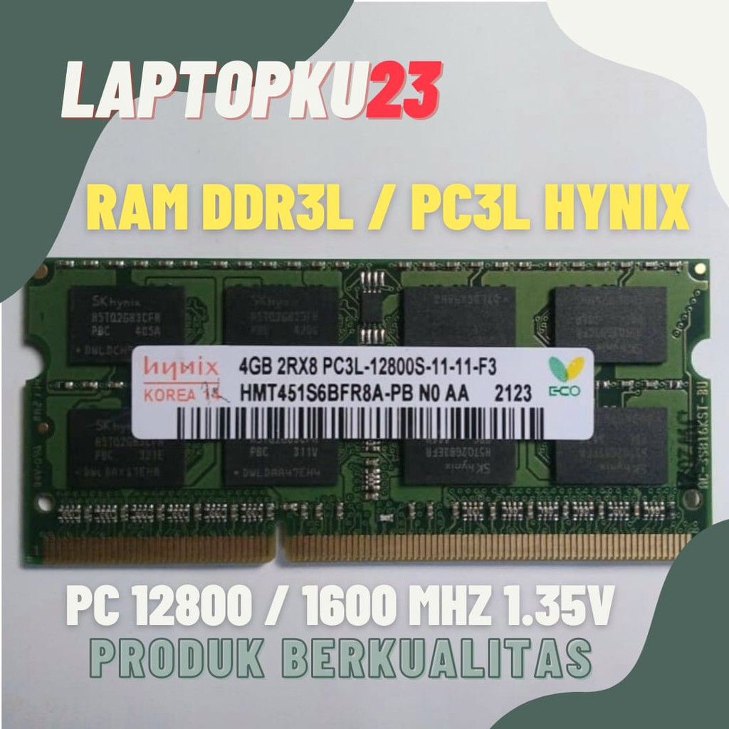 RAM LAPTOP SK HYNIX 4GB DDR3L 1600 PC3L-12800 SODIMM DDR3L Memory