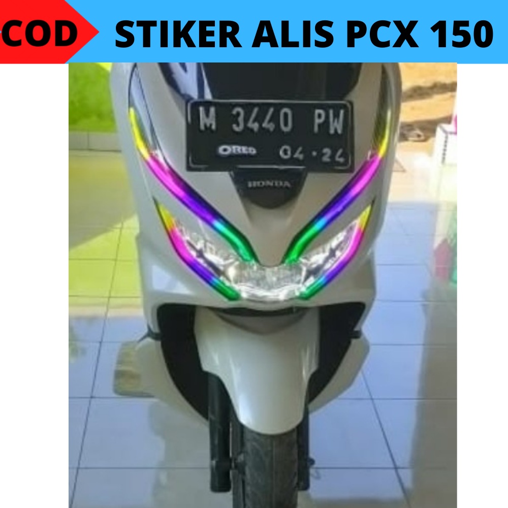 STIKER ALIS PCX 150/LAMPU PCX 150/VARIASI MOTOR PCX 150/DECAL MOTOR PCX 150