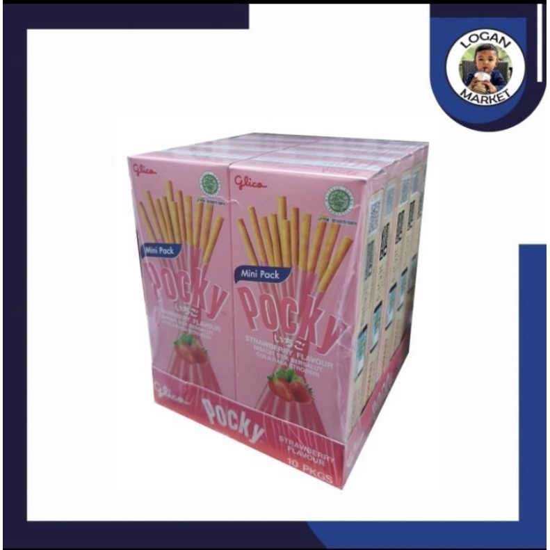 

Paket Glico Pocky Mini Strawberry 22 gram 22gram 10Pcs 10 Pcs