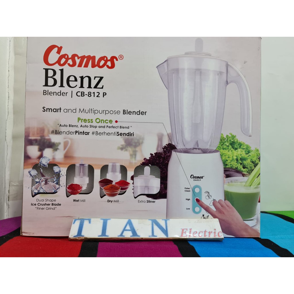 COSMOS CB-812P Blender Blenz Smart Chips 1.5 Liter Plastik