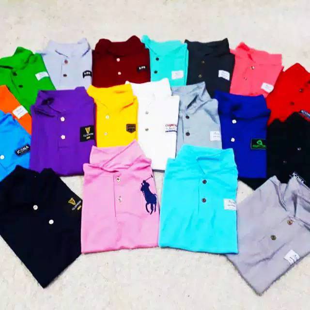 Baju kaos kerah anak // kerah poloshirt lacoste kombinasi pria //kaos kerah anak termurah