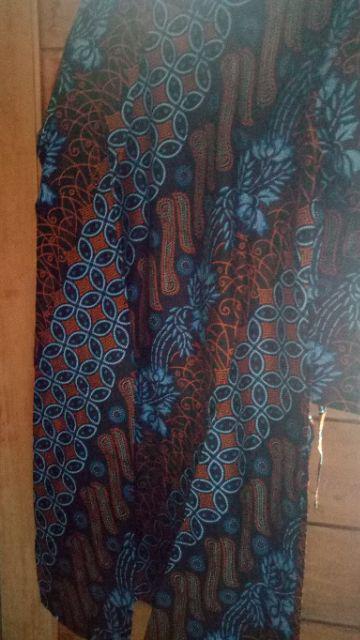 Murah Batik Tunic Motif Wayang Atasan Baju Wanita Seragam Pekalongan Alkhalis